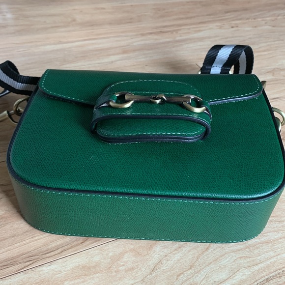 BEVINI Modena green genuine leather women crossbody bag - Picture 6 of 16